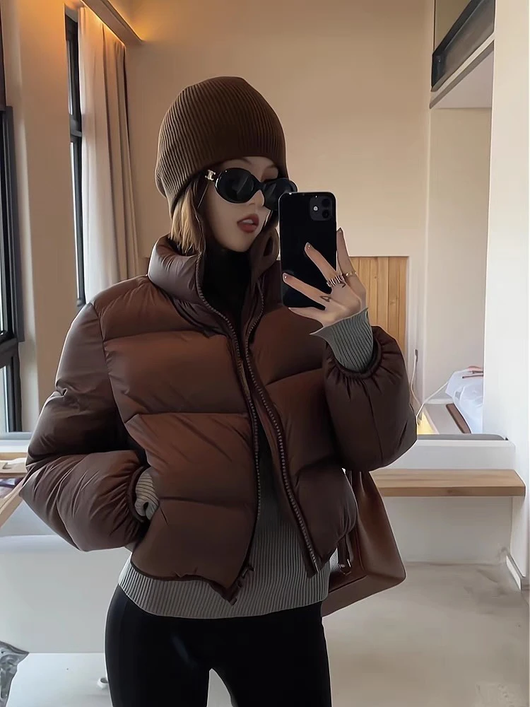 2024 off Season New Kendall Sle down Jacket Cotton-padded Clothes Women Short Loose Thickened Cotton-Padded Jacket Small do...