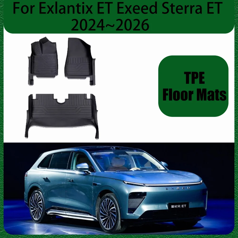 

Для Exlantix ET Exeed Sterra ET 2024 ~ 2026 2025 LHD автомобильные коврики из ТПЭ устойчивые к царапинам коврики аксессуары для интерьера