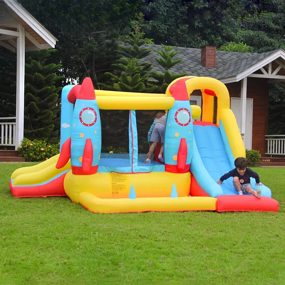 

Hot Sale Rocker Theme Jumping House With Slide Combo Ball Pool Fun Inflatable Bounce Castle Bouncing House for Kids Outdoor