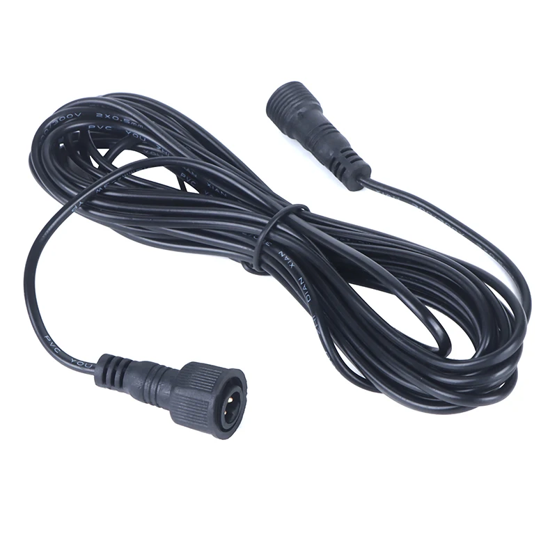 5M Solar Spotlight Extension Cable 2 Pin Male To Female Waterproof Floodlight Connector Cable