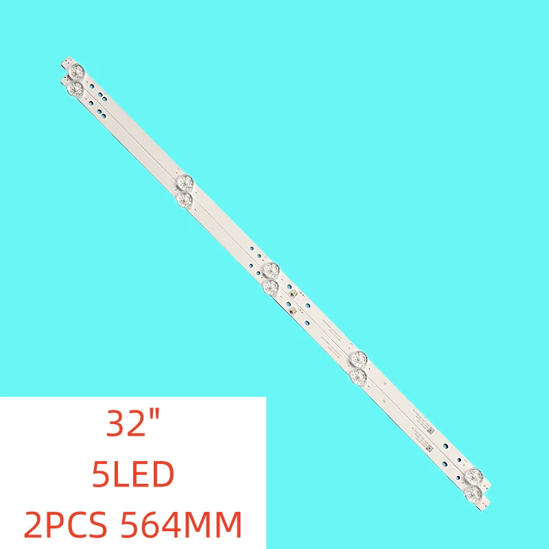 

2Pcs/set 5lamps New LED backlight strip for 32inch 32E1A 32X3 JL.D32051330-140BS-M_V01 564MM