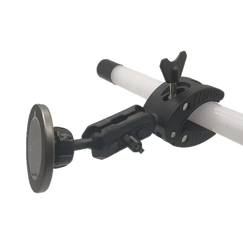 Long Neck Adjustable Double Rotating Motorbike Motorcycle Phone Holder Magnet Bike Magnetic Phone Mount