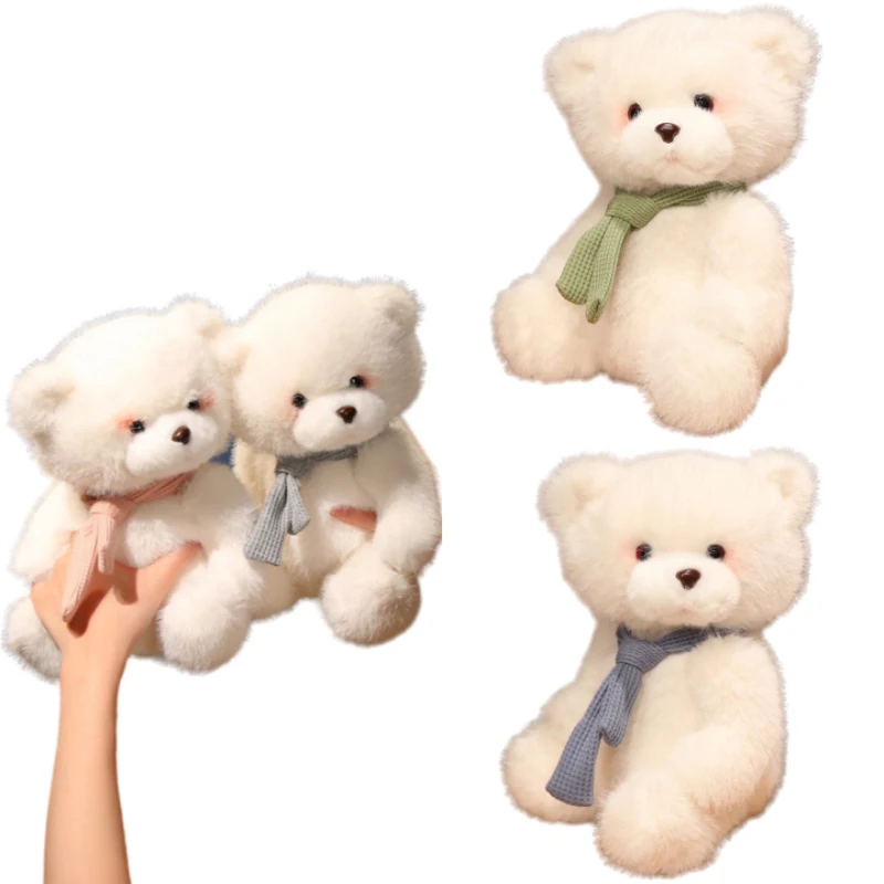 

25/35CM Kawaii Creative Bear With Scarf Soft Plush Toys Accompany Dolls Sofa Decoration Kids Birthday Christmas Presents