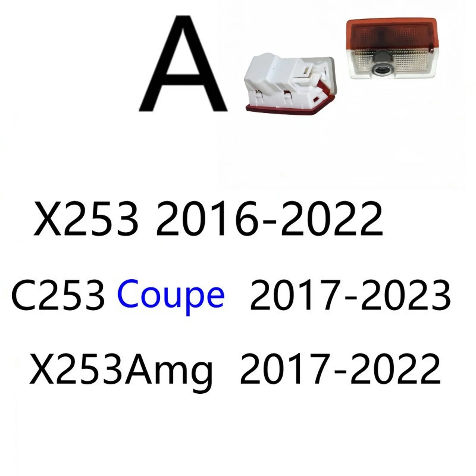 HD 2X Accessories Led Car Door Projector Light Coupe C253 C254 GLC Amg 43 63 GLC300 GLC250 For Mercedes Benz Class GLC X253 X254