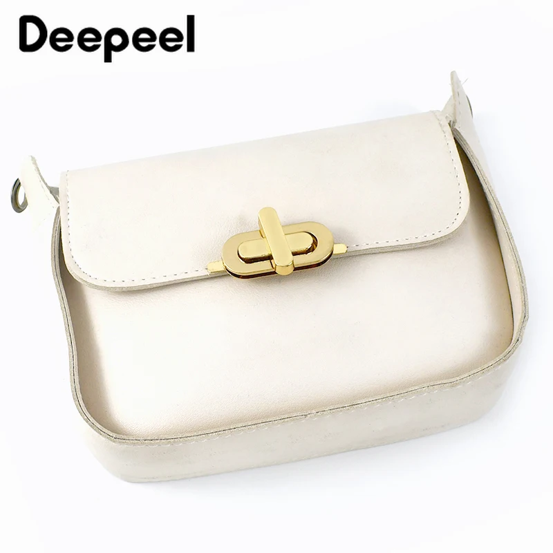 2/5Pcs Deepeel Oval Metal Bag Twist Turn Locks Buckle Purse Handbag Replacement Lock Clasp Closure Buckles Hardware Accessories