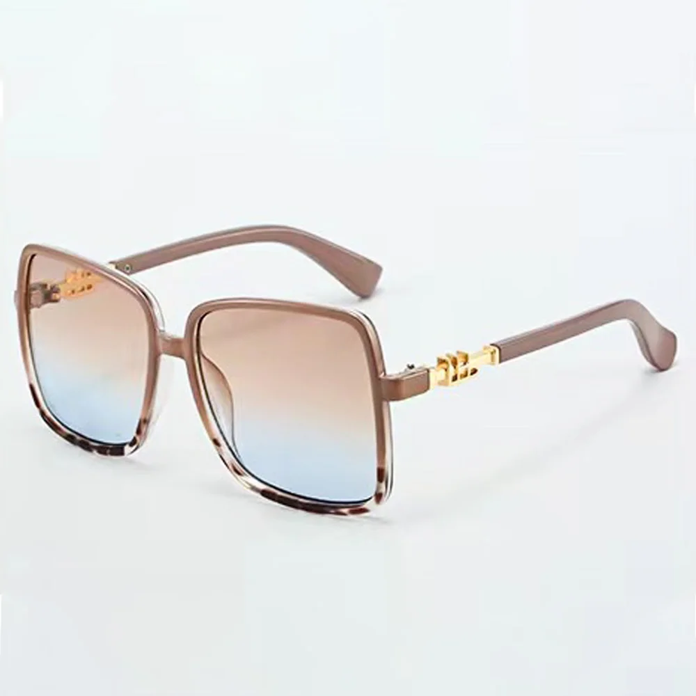 Retro Fashion Square Frame Sunglasses For Men Women Blue Light Blocking Shades UV400 Sun Glasses Vintage Decorative Sun Glasses image 2