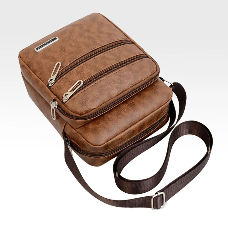 Hoge Kwaliteit Heren Handtassen Pu Lederen Tas Voor Man Mannelijke Cross Body Schouder Messenger Bags Mannen Casual Bussiness handtassen