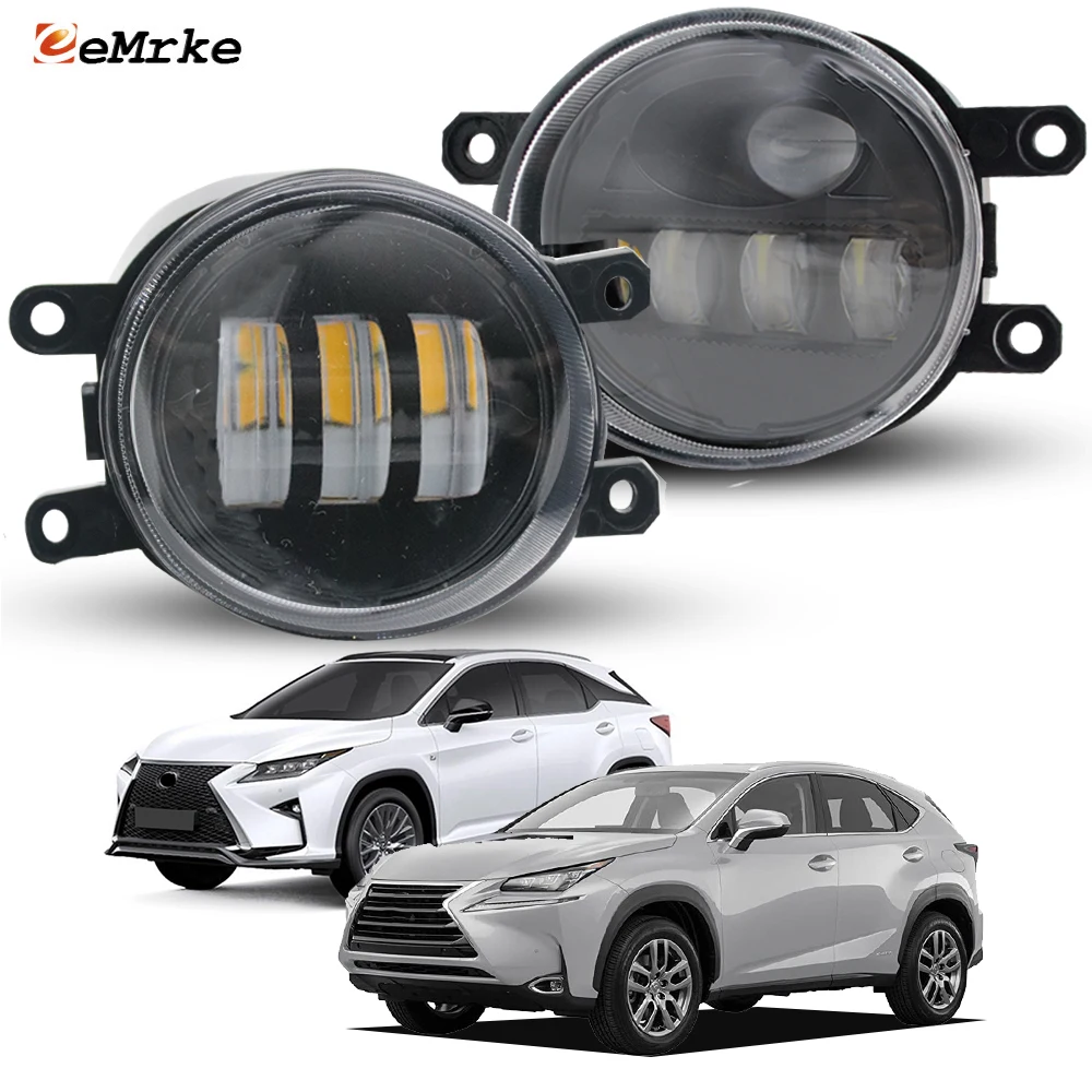 Led الضباب ضوء مصباح قيادة عدسة DRL PTF ضوء النهار منخفضة شعاع المصباح لكزس RX200t RX300 RX350 F-Sport 16-19 Nx300h USA 14-21 #1