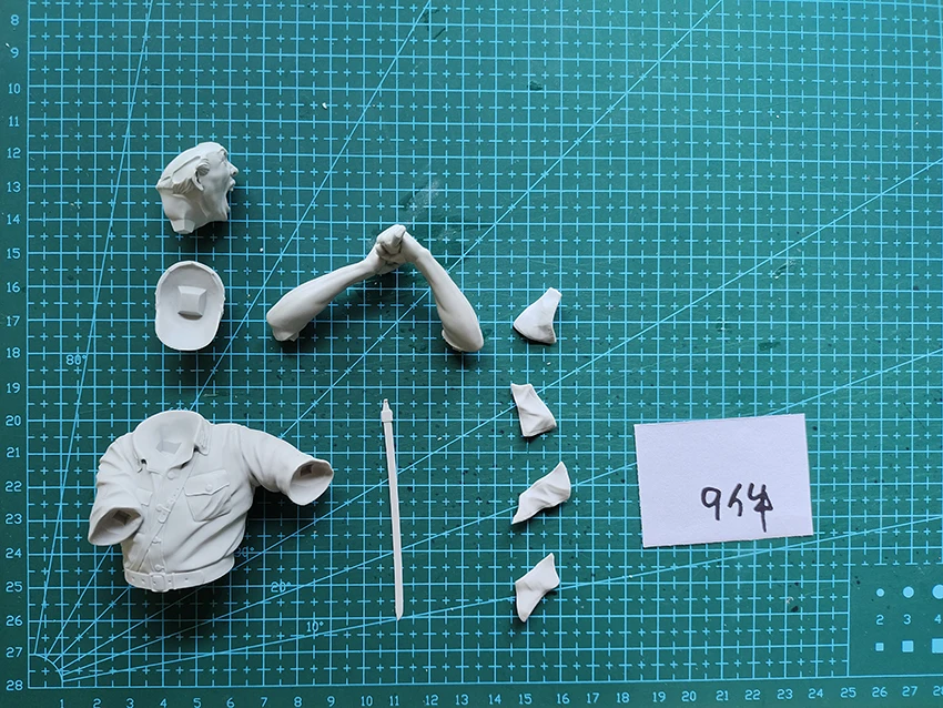 Unassambled   1/10  ancient man Banzai soldier     figure  Resin figure miniature model kits Unpainted image 2