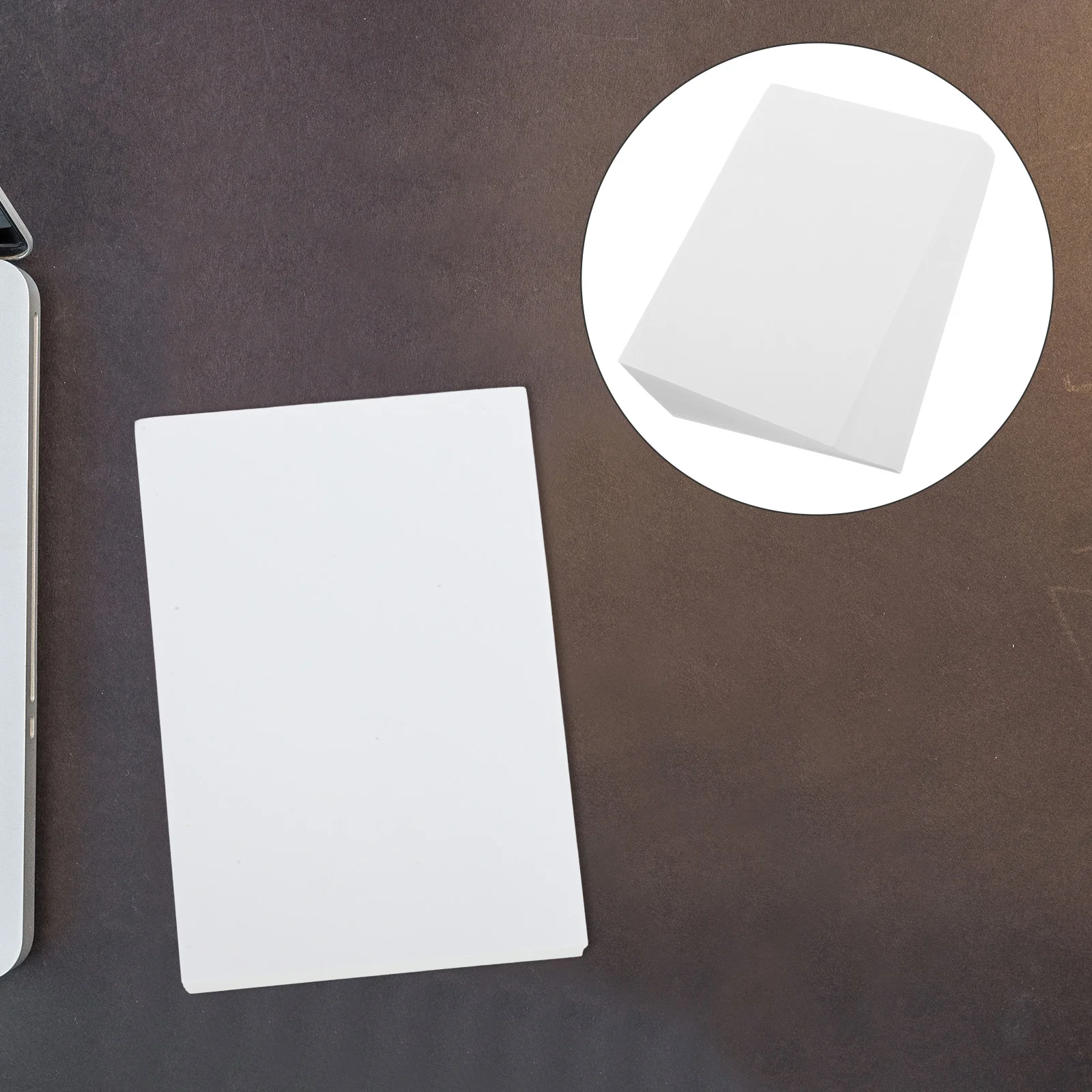 Imagem -04 - White Plain Note Pads Notebook em Branco Linhas Projecto Conveniente Memo Office Portable Livros