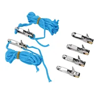 Ajustador de cuerda portátil Tensor de cuerda Latón Acero inoxidable Nylon Ajuste rápido Fijación segura Anticorrosivo para exteriores