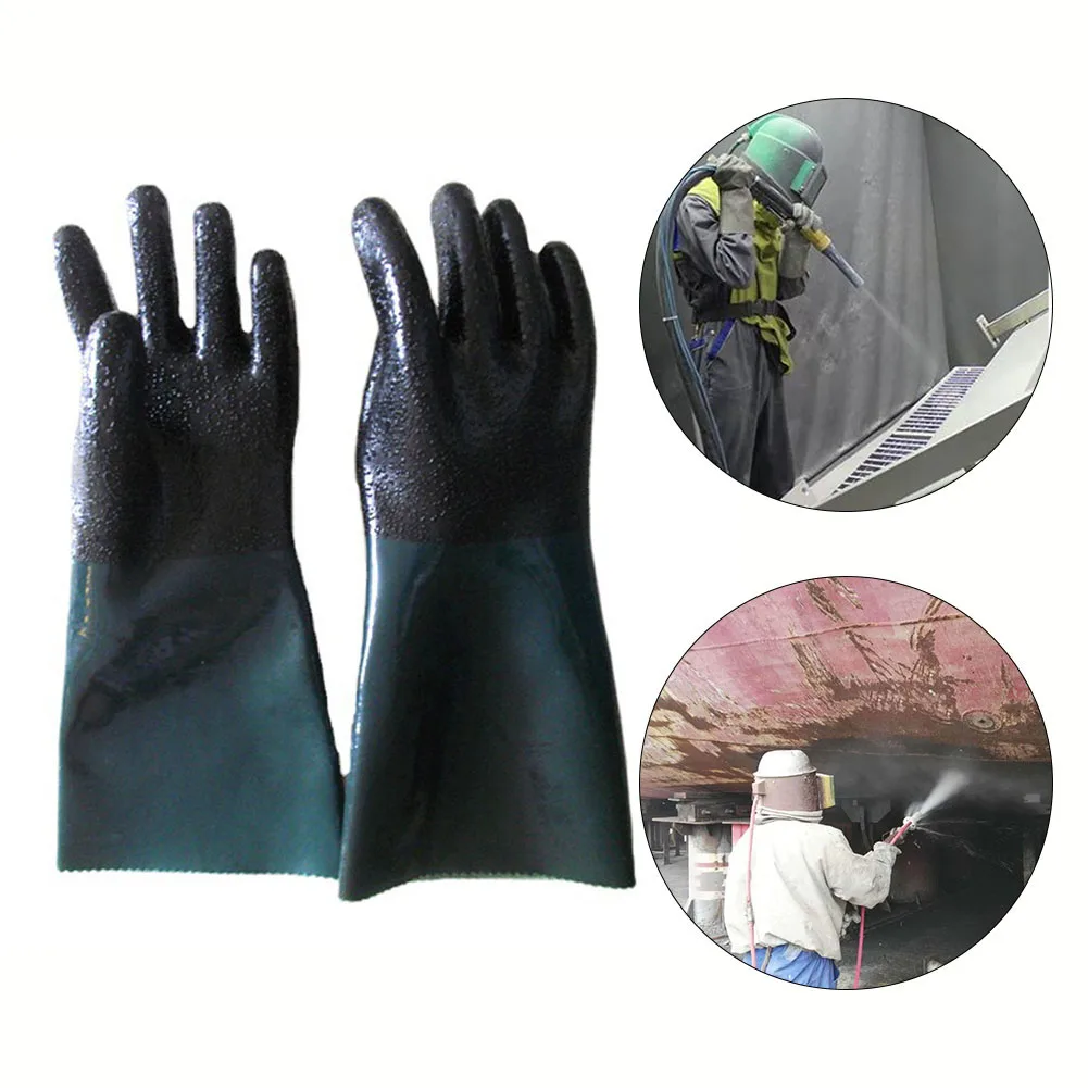 Abrasive Gloves For Protection 17cm Diameter Opening Abrasive Work Gloves 15cm Length 17cm Opening Diameter Double Sewn Seams