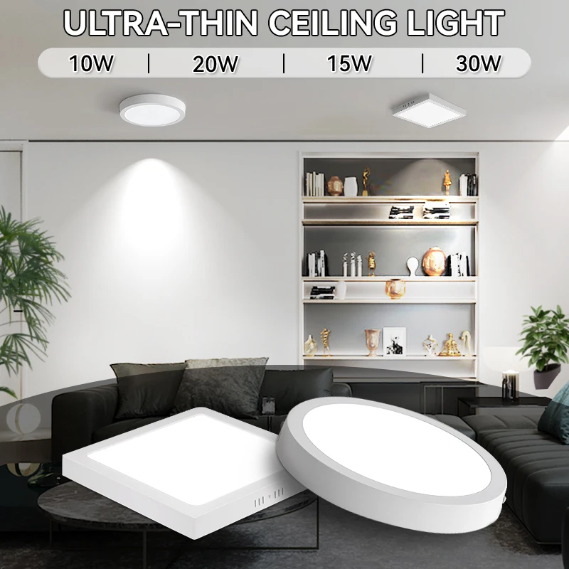 LED Ceiling Lamp Luster Surface Mount Room Chandelier Fixture RGB Led Ceiling Panel Home-Appliance Livingroom Decoration Modern