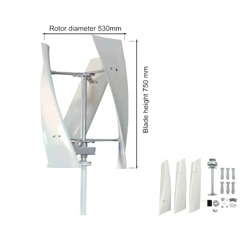 12V 24V 100W Vertical Axis Wind Turbine  Magnetic Levitation Wind Turbine Micro Wind Start Strong Resistance