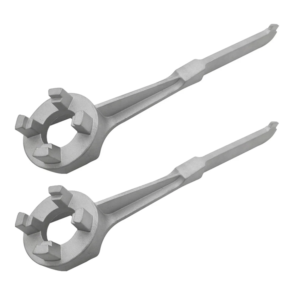 2Pcs Bung Wrench, Aluminum Gallon Drum Wrench Barrel Wrench Drum Opener Tool for Opening 10 15 20 30 50 55 Gallon Drum