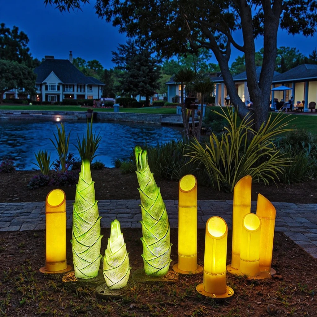 

Artificial Bamboo Lights LED Solar Bamboo Shoots Outdoor Waterproof Garden Area Lighting Lawn Decoration Lights