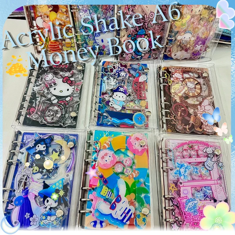 A6 acrylic rocking book heiiokitty kuruomi savings book bills tickets bank cards cute cartoon storage small card birthday gift