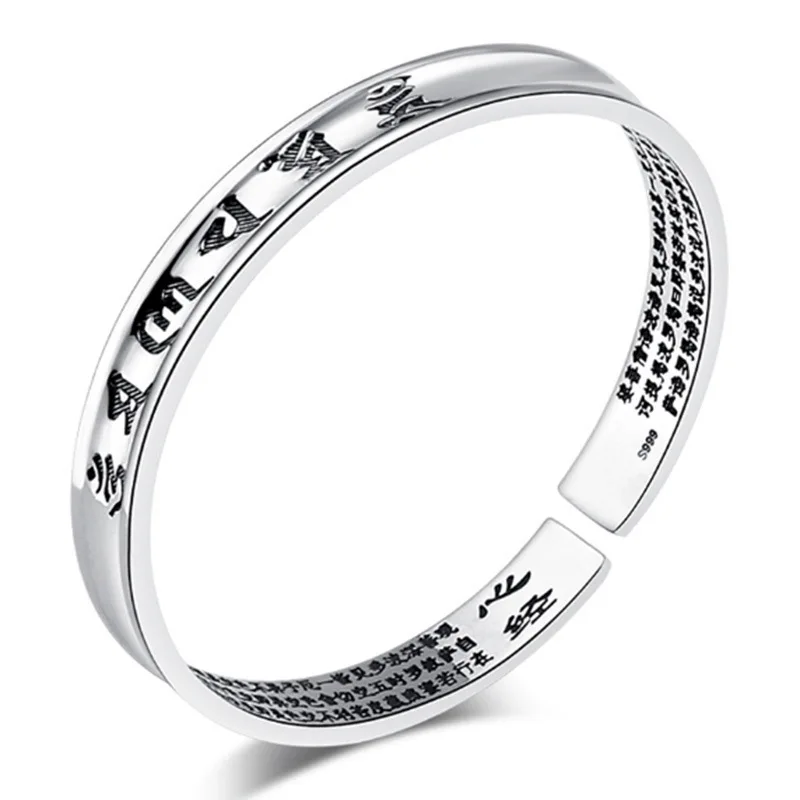 925 Sterling Silver S925 Pure Silver Couple Bracelets Elegant Daily Wear Matching Jewelry Set For Lovers Anniversary Gift Choice