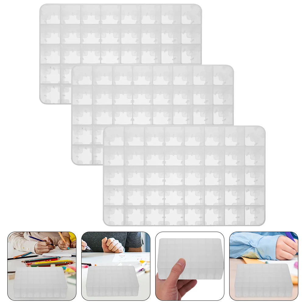 

3pcs Portable Marker Storage White 40 Hole Stationery ganizer Pen Holder for School Office Home Plastic Sorting Stand