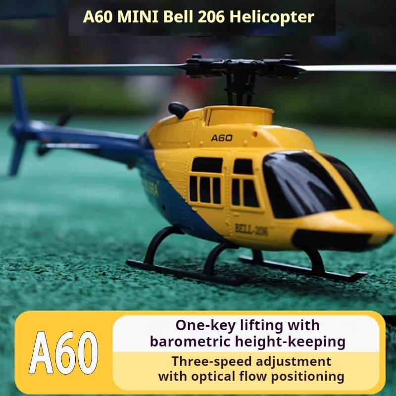 

RC ERA A60 Rc Plane Helicopter 2.4G 6-Aixs Gyroscope 6ch Altitude Hold Optical Flow Bell 206 Mini Remote Control Helicopter Toys