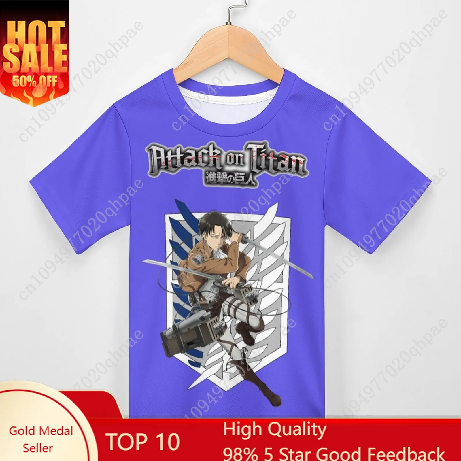 

Attack on Titan T Shirt Boys Girls Childs Cotton Short Sleeves Tlightweight Breathable Tshirt Custom Made Summer Tops