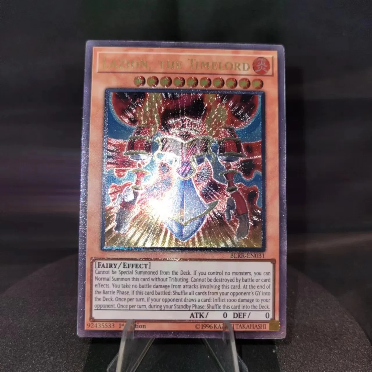 Yu-Gi-Oh UR BLRR-EN031 / Lazion, детский подарок, коллекционные карточки, игрушки (не оригинальные)