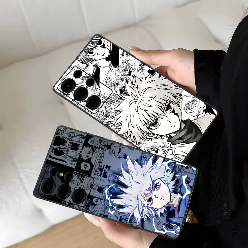 Funda de teléfono Anime Killua Hunter X Hunter para Samsung S 24 Fe 25 Ultra Plus 20 Lite 21 30 22 23 24 22 Ultra 5G Fundas