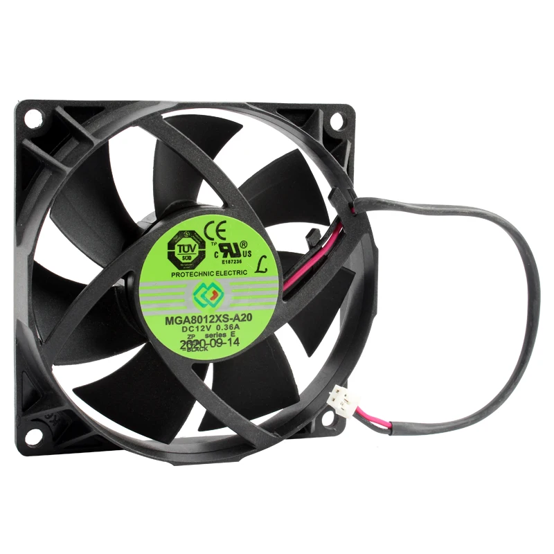 MGA8012XS-A20 8cm 80mm fan 80x80x20mm DC12V 0.36A 2pin Cooling fan for chassis power supply