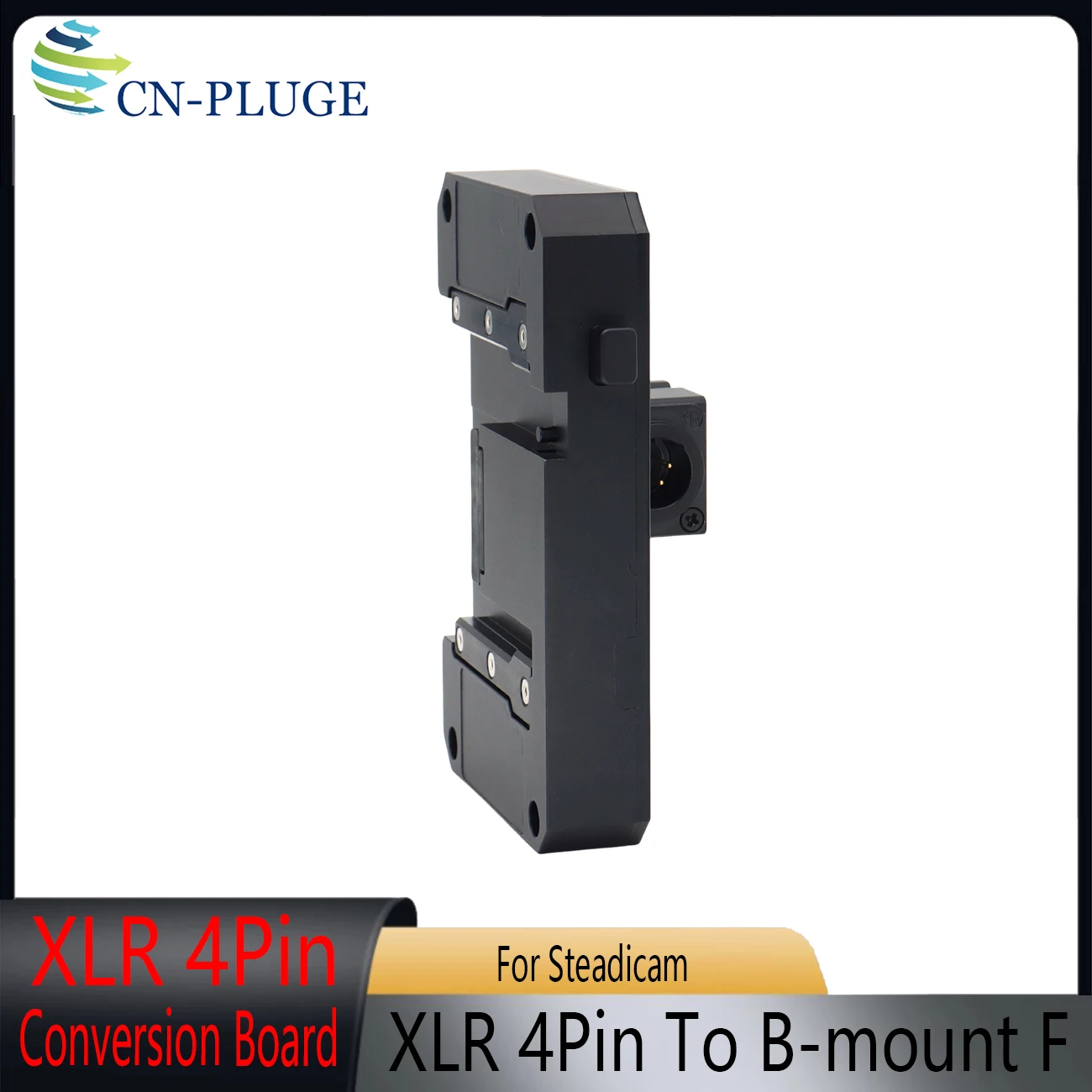 XLR 4Pin Male To B-Mount Battery Mount Converter, For Steadicam Power Converter Board