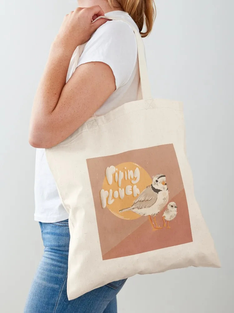 

Piping plover Tote Bag handbag bags luxury women custom canvas bag eco bag folding