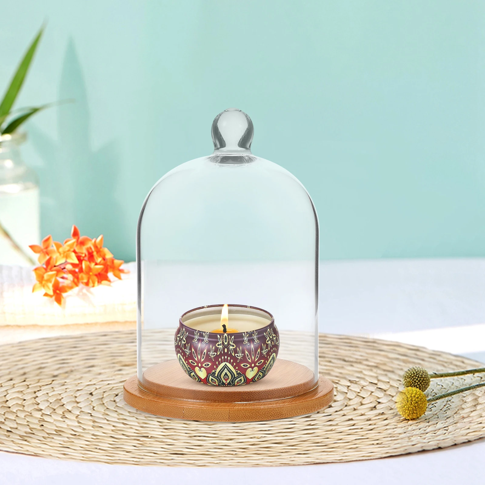 

Aroma Diffuser Immortal Flower Covers Display Preserved Glass Decor Dome Ballglass