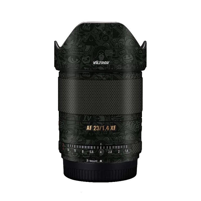 عدسة الكاميرا فيلم التفاف الجلد ، الغطاء الواقي ، المضادة للخدش ، ملصقا ل Viltrox AF23mm ، F1.4 ، 23mmF1.4 ، 23F1.4