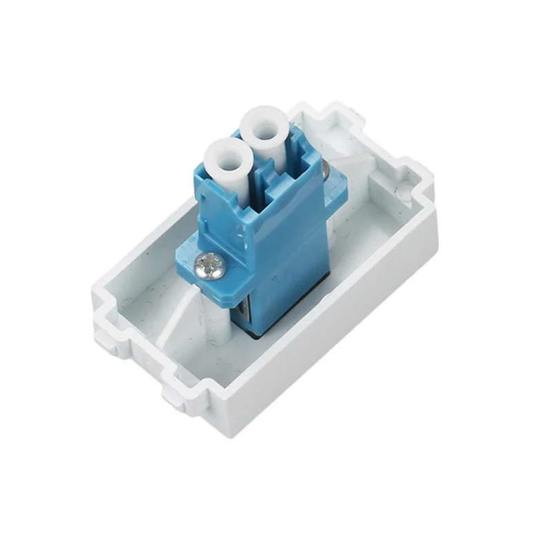 LC Duplex Fiber Optic Connector LC-LC Coupler Slot Socket 23x36mm Module For LAN Data Center Patch Cabling Connection