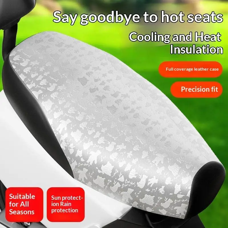 Universal Electric Bicycle  Cover PVC Artificial Leather Heat Insulation Waterproof for E-Bike Commute Outdoor Cycling