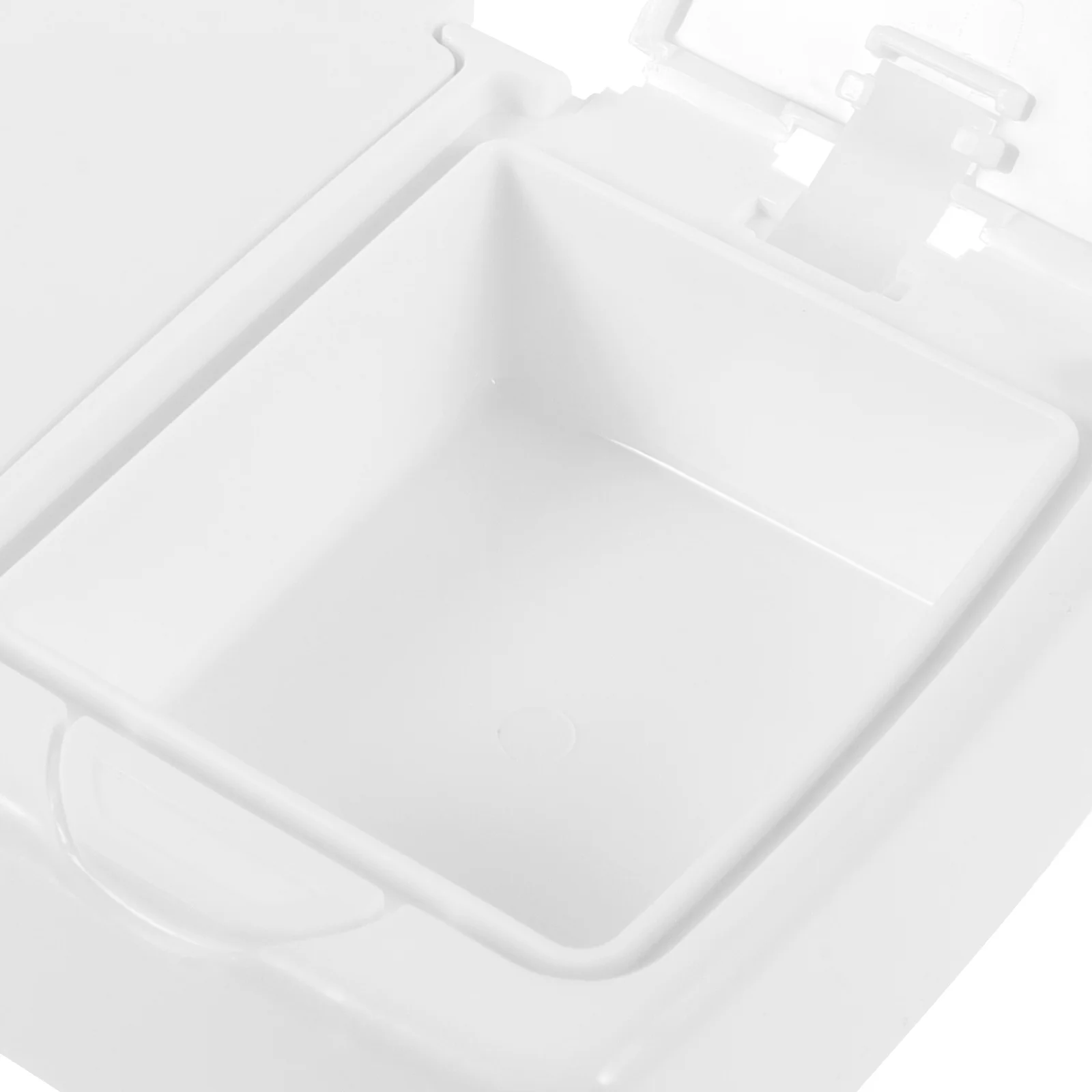 

Cotton Swab Box Small Plastic Makeup Organizer Press Type Lid Dustproof Compact Vanity Storage Cotton Ball Holder