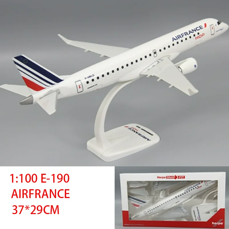 1:100 Scale E-190 E190 AIRFRANCE BRITISH AIRWAYS Airlines ABS Plastic Airplane Model Toy Aircraft Plane Model Toy for Collection