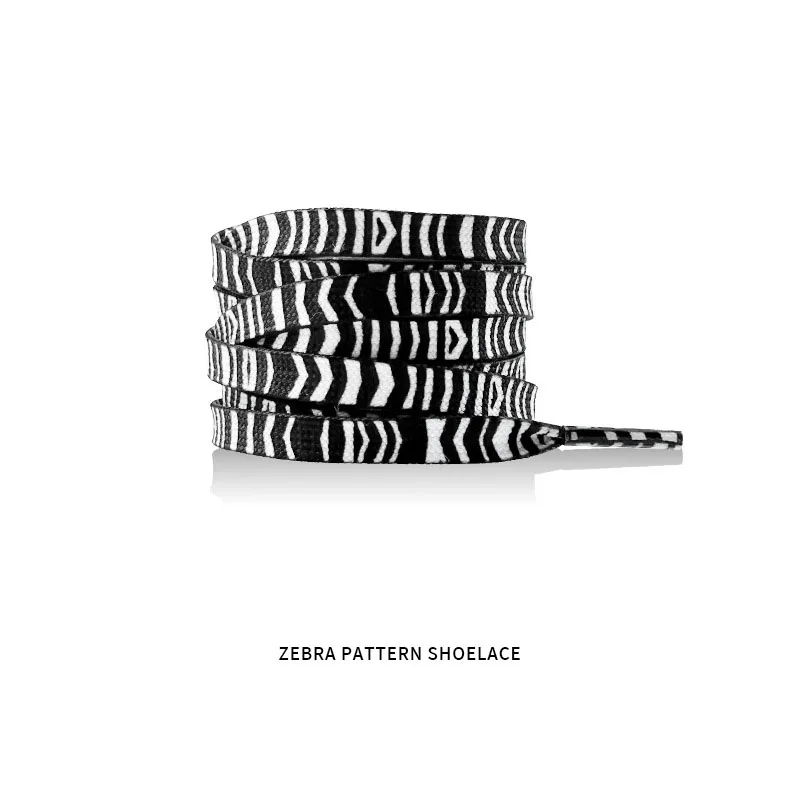 Klassische flache Schnürsenkel für Sneaker, mit Tiermotiven (Leopard, Zebra, Schlange), kreative, unisex, lässige Schnürsenkel aus Canvas, 1 Paar. – Detail 16