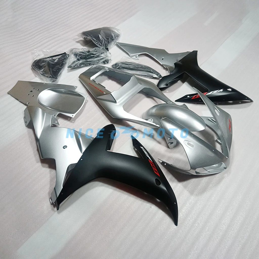 New ABS Motorcycle Fairings Kits ZXMT Bodywork  Protection kit For YAMAHA YZF R1 2002 2003 YZF-R1 02 03 Gray Black