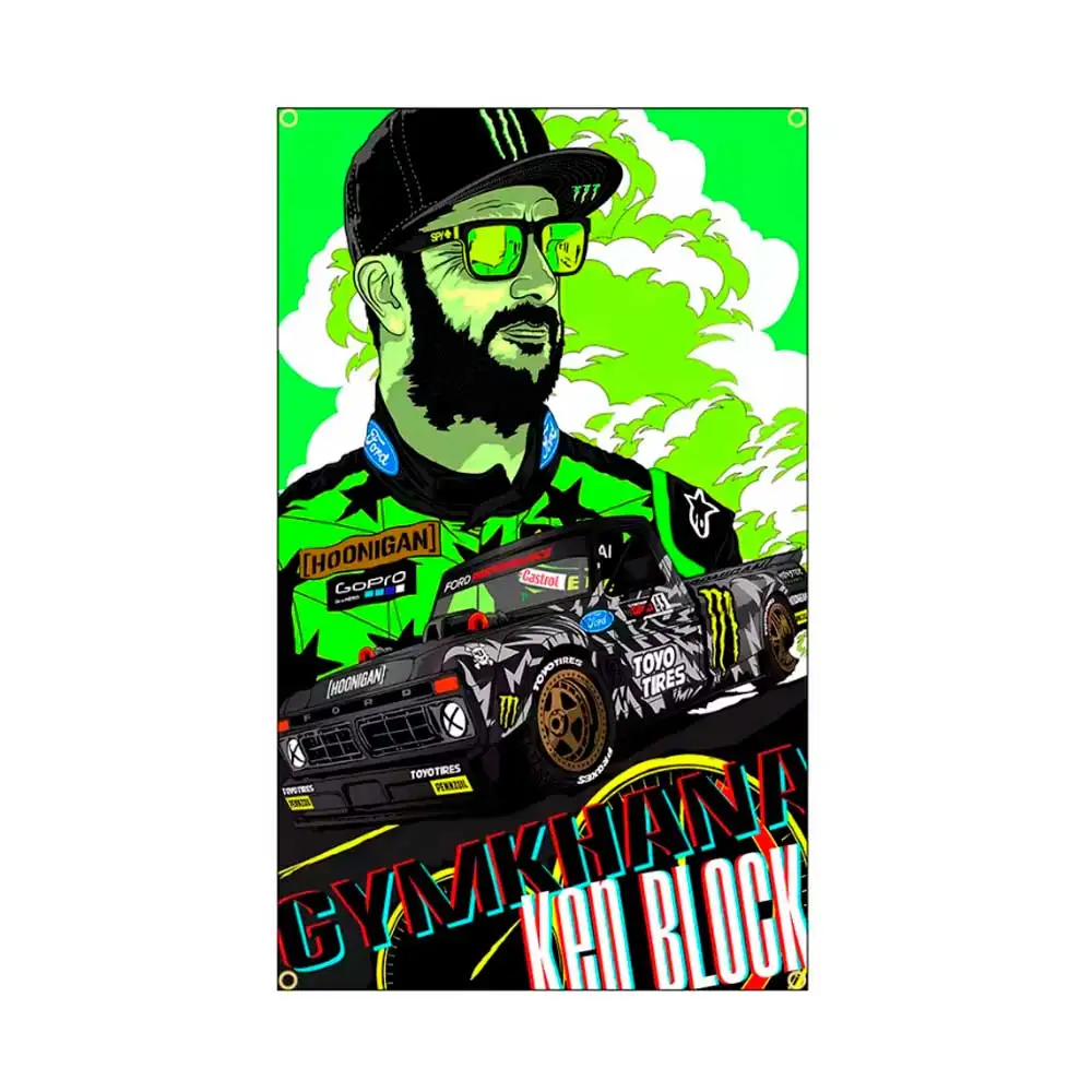 60x90cm/90x150cm HNGs Racing Car Flag H-HooniganS Banner Tapestry Banner Garage Or Outdoor Decoration For Auto Enthusiasts