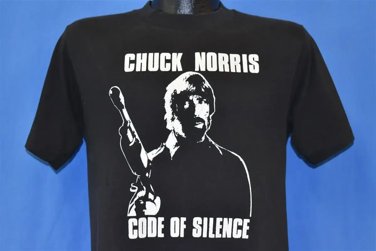 80s Chuck Norris Code of Silence 1985 Thorn Em HBO Movie Promo T-shirt