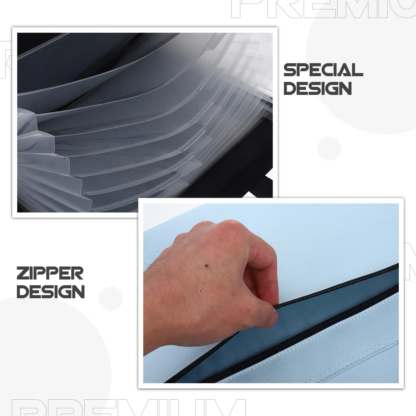 Legal Size Expanding File Folder Multi Layer Portable Document Organizer Receipt Holder Office Storage Bag