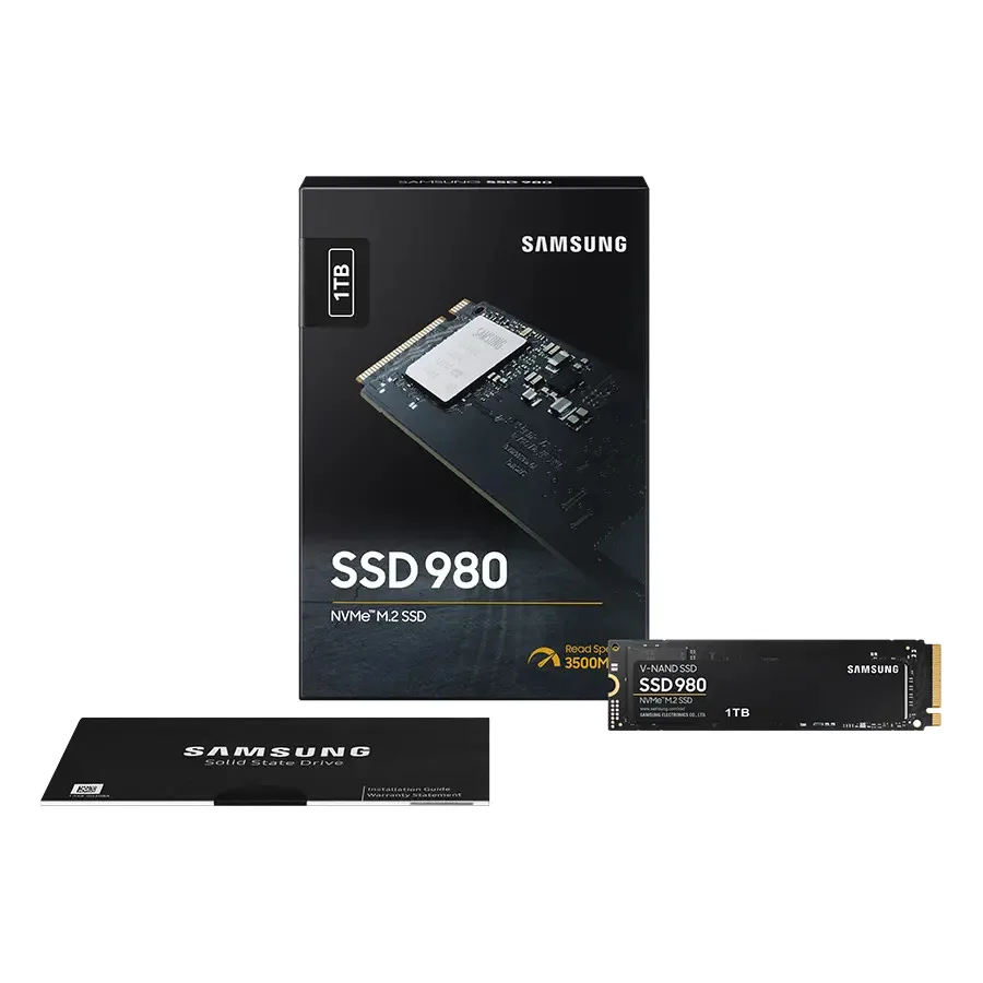 SAMSUNG-disco duro interno 980 NVMe M.2 SSD, unidad de estado sólido TLC PCIe Gen 250x4 para ordenador portátil y de escritorio, 500GB, 3,0 GB, 1TB