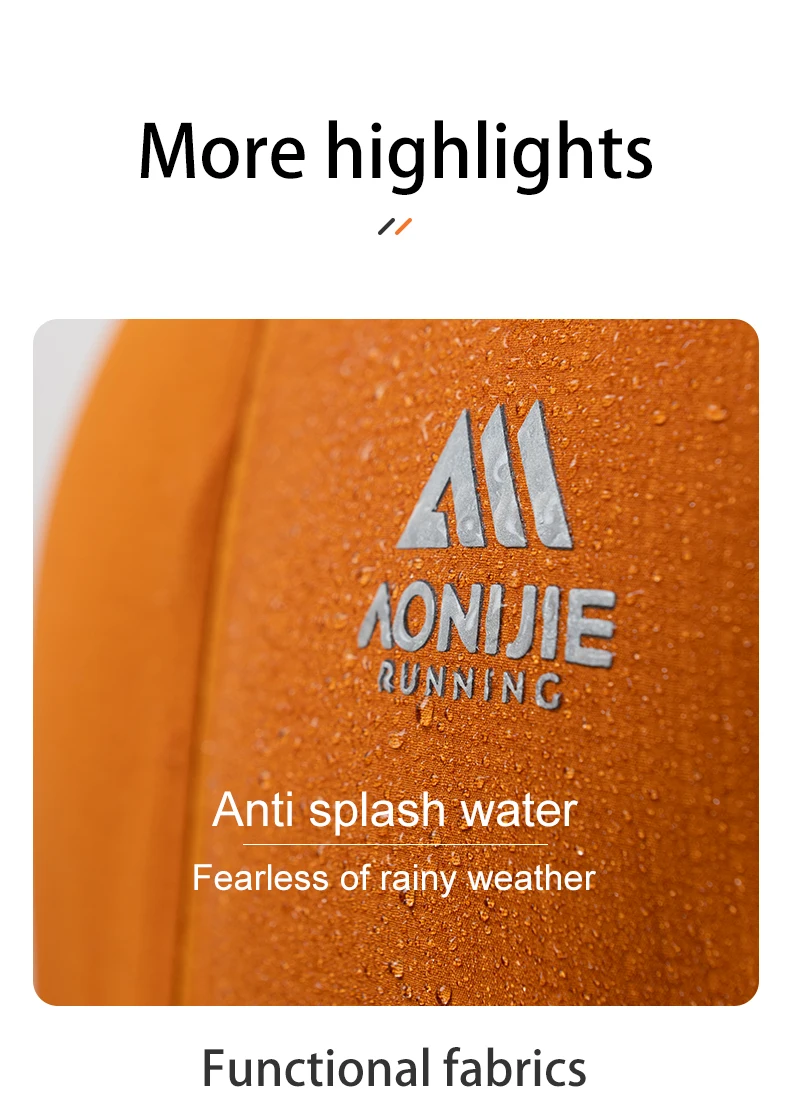 AONIJIE FM5207 Men Windproof Jacket Autumn and Winter Windproof Warm Outdoor Water-repellent Hiking Top Hooded Running Jacket