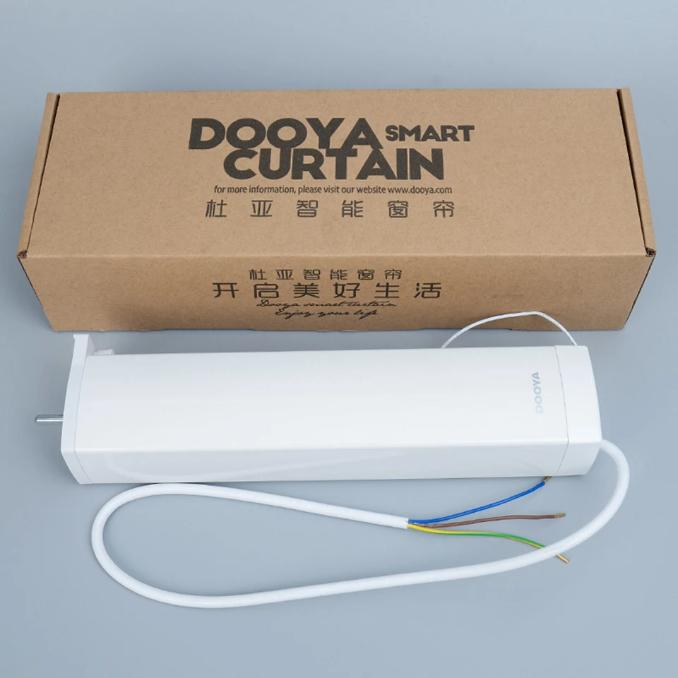 Imagem -03 - Dooya-ac Motor de Cortina para Casa Inteligente Fios Interruptor de Contato Seco Controle Rf433 Dt82tn 100240v 50 60hz Novo