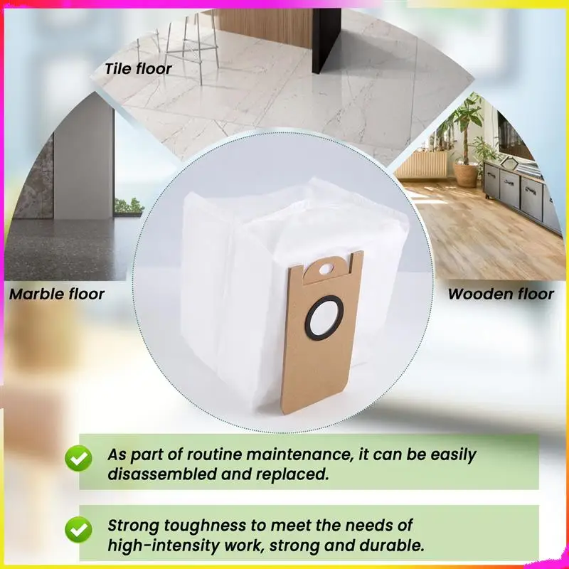 M04K 10 шт. сменные мешки для сбора пыли, аксессуары для мешков для мусора для XIAOMI VIOMI S9, запчасти для робота-пылесоса