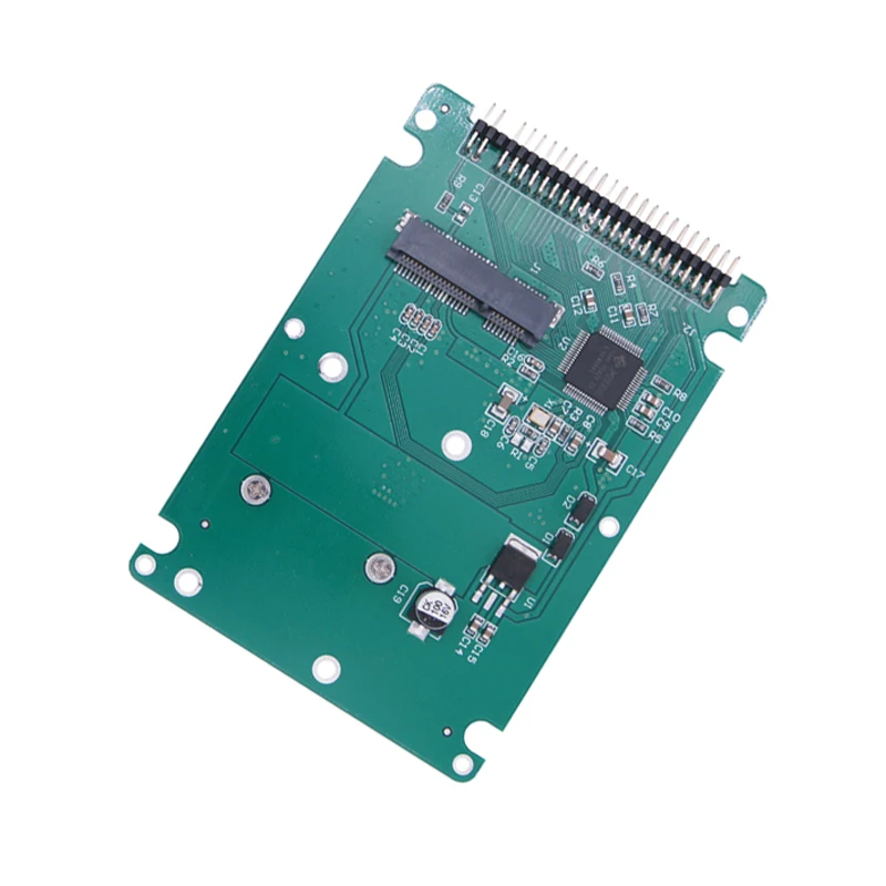 MINI PCI-E SSD mSATA إلى 2.5 بوصة IDE 44PIN حافظة القرص الصلب عالية السرعة محول خارجي الحالة الصلبة mSATA إلى IDE صندوق الضميمة