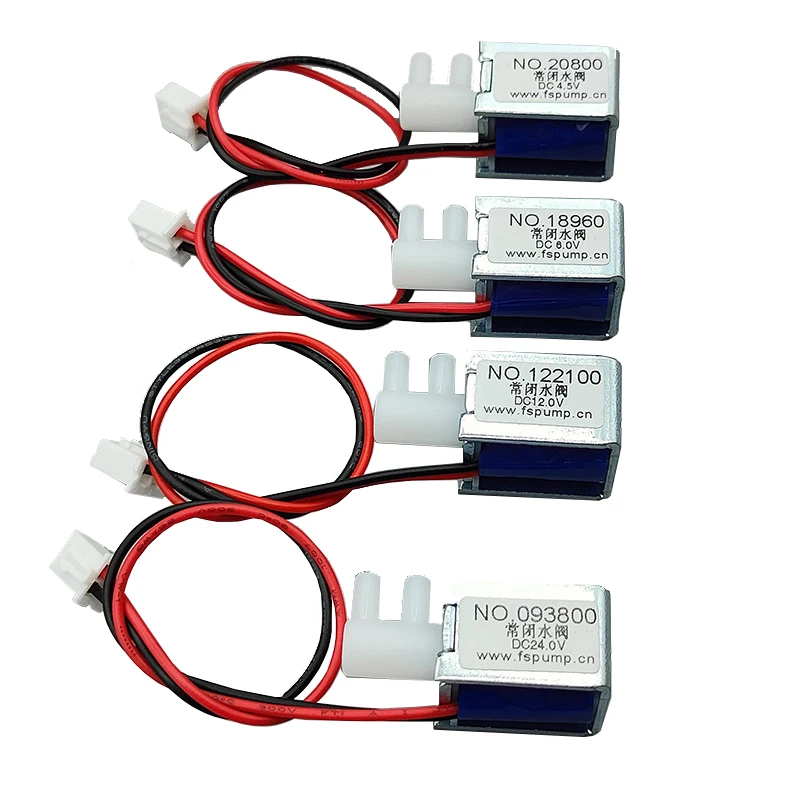 DC 4.5V 6V 12V 24V Mały mini zawór wodny Elektromagnetyczny zawór elektromagnetyczny Normalnie zamknięty Zawór sterujący przepływem wody N/C