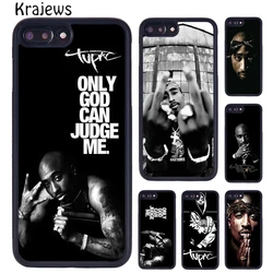 Krajews Hiphop Rap Singer 2Pac  Tupac Shakur Phone Case For iPhone 17 Air 16 15 14 plus 11 12 13 pro max coque