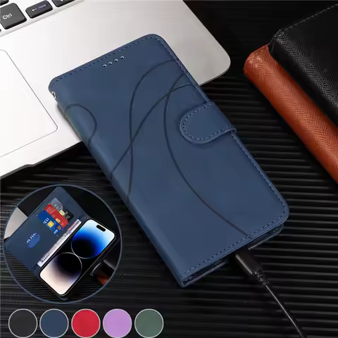 Dream Line Flip M7 Phone Case For Xiaomi Poco F7 Ultra X3 M7 F6 C71 C75 C61 M6 X6 Pro 5G Card Holder Wallet Leather Cover Bags