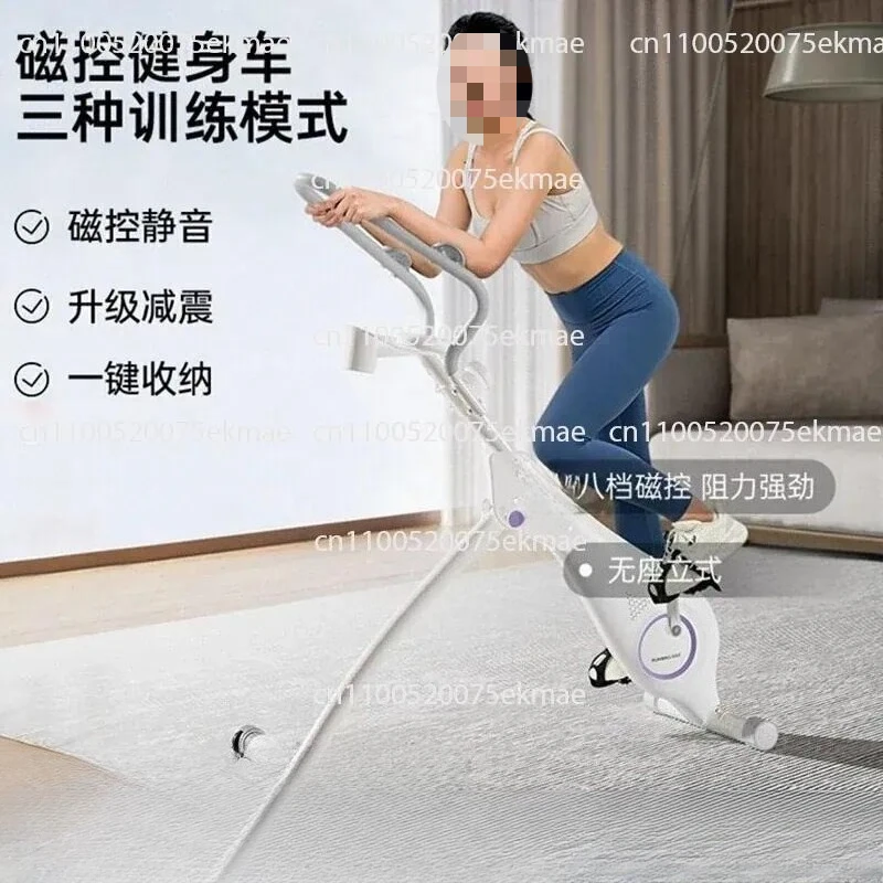 Spinning Bike Home Silent Magnetic Control Exercise Bike Fat Burning Weight Loss Equipment Indoor Cycling Folding
